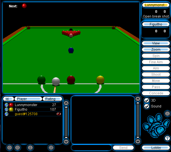 play snooker online