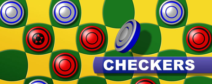 Online checkers board with red and black pieces in play