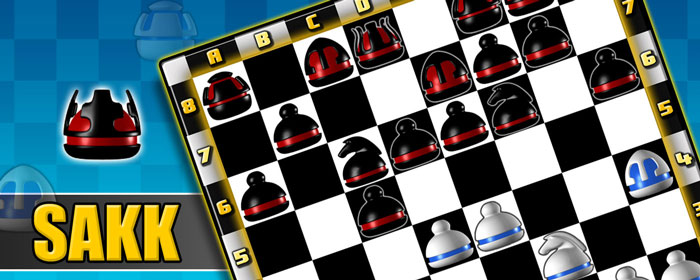 Sakkfigurák elrendezve versenyszerű online játékhoz