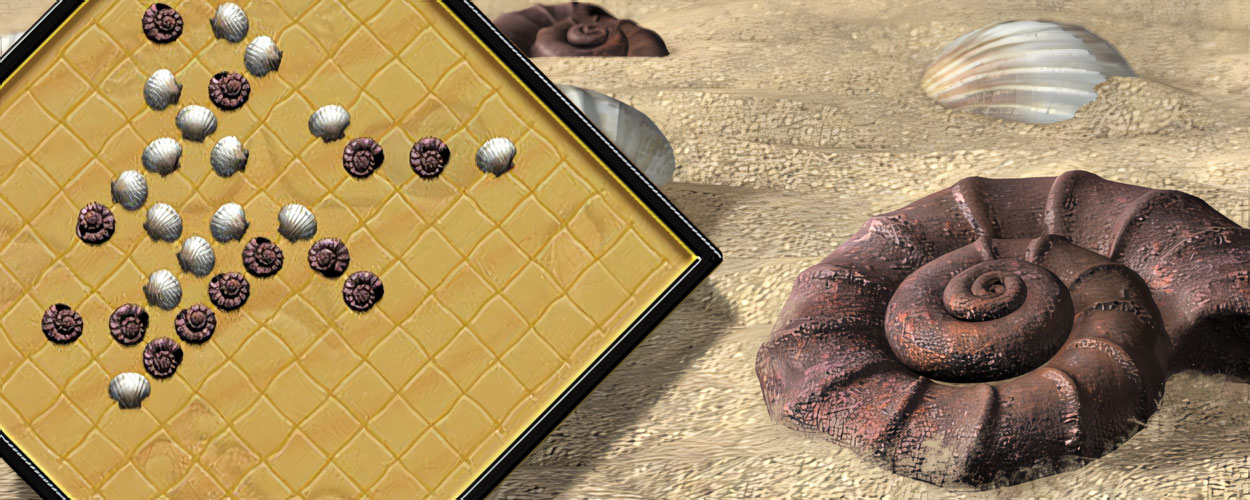 Pente board game on sand